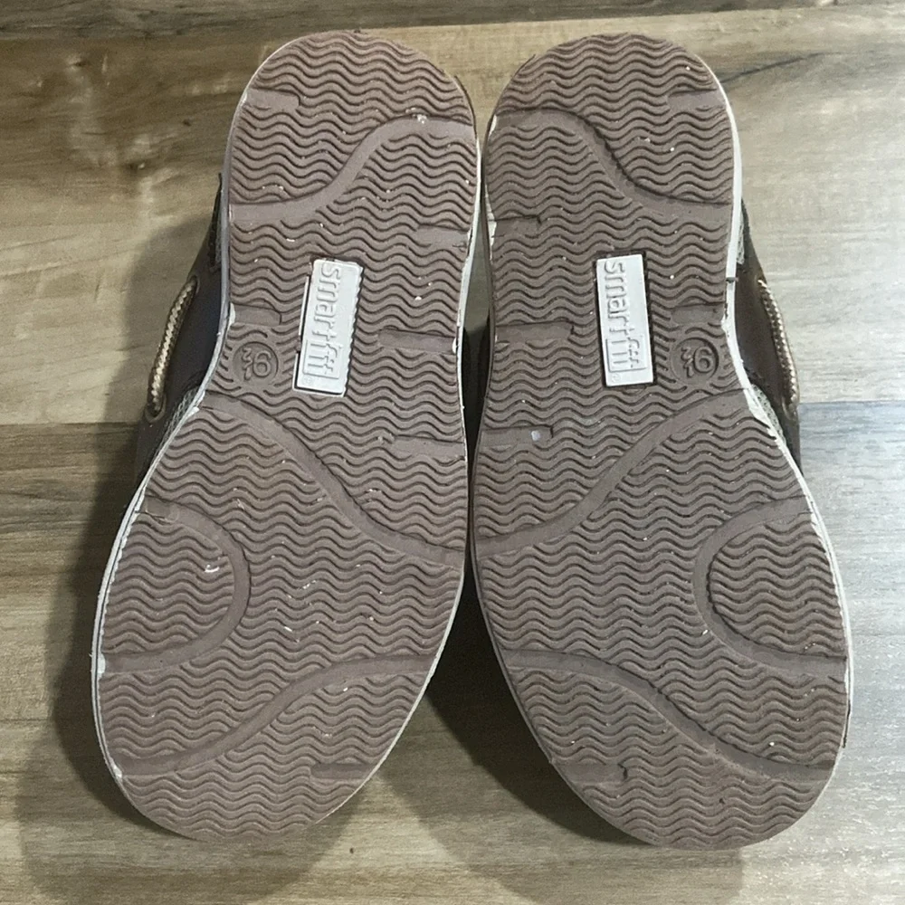 Brown Toddler Loafers with Velcro Strap